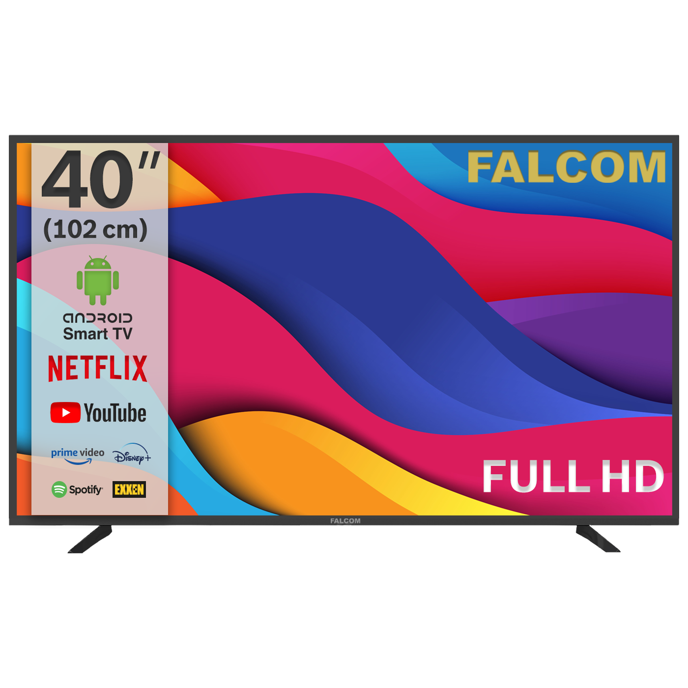 Falcom Televizor Smart LED TV 40 FullHD ,Bluetooth ,WiFi, Android - TV-40LTF022SM