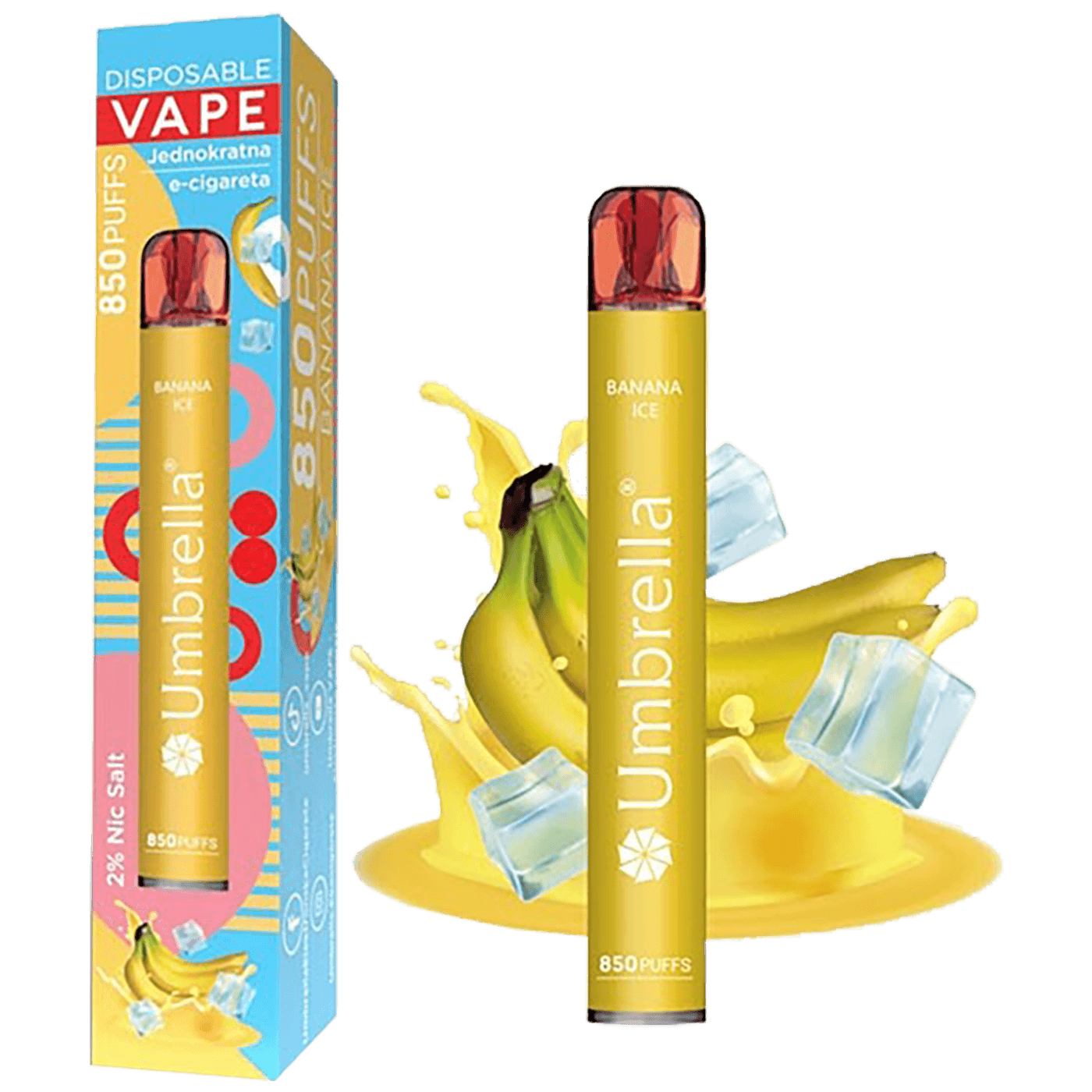 Cigareta elektronska, jednokratna,  Banana Ice 20 mg