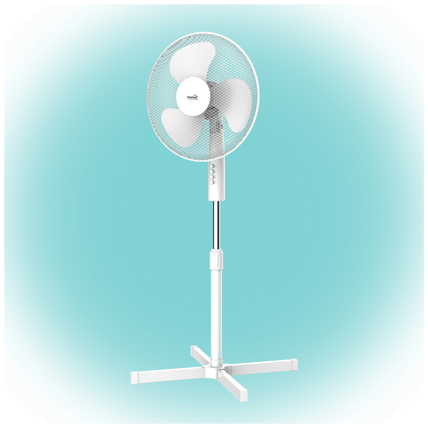 Ventilator sa postoljem, 100-120 cm, 45W, bijela