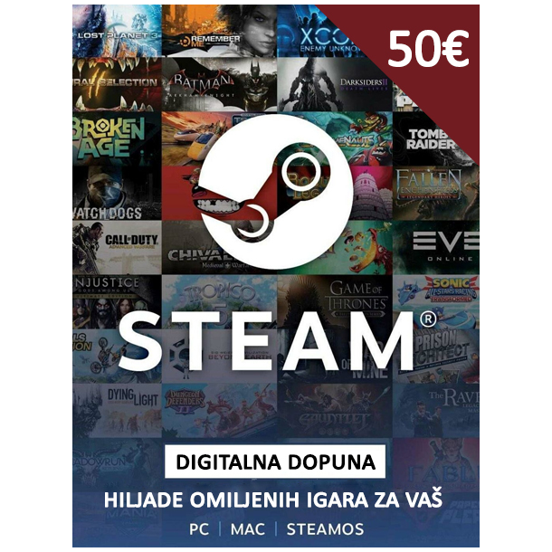 Steam poklon kartica 50€ - Global