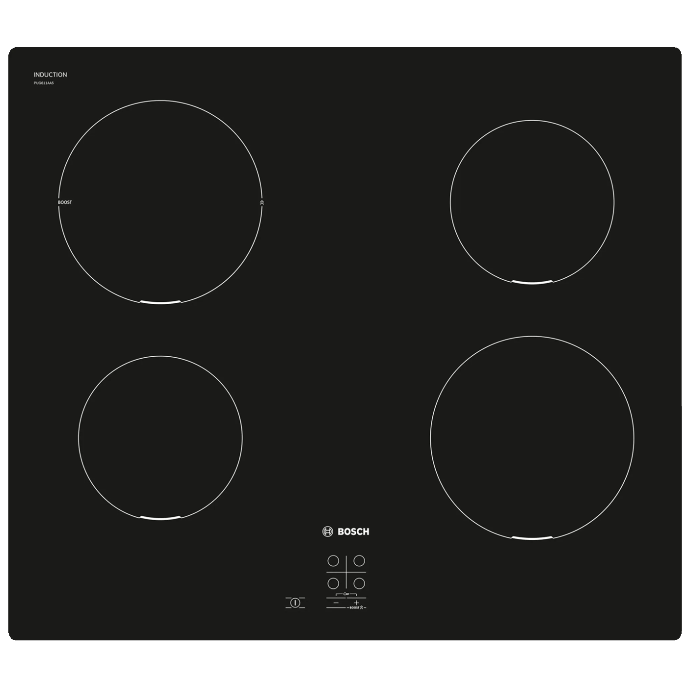 Ugradbena indukcijska ploča za kuhanje, 60 cm
