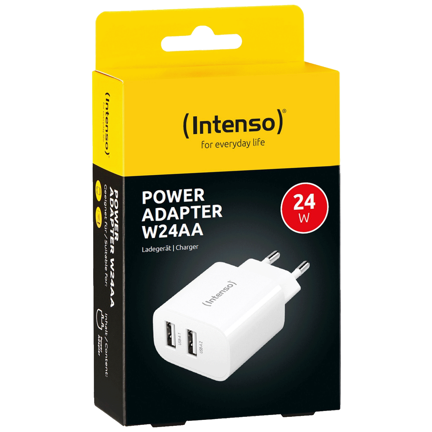 (Intenso) Punjač kučni, 2 x USB-A, 2.4A, 24W - Power Adapter W24AA