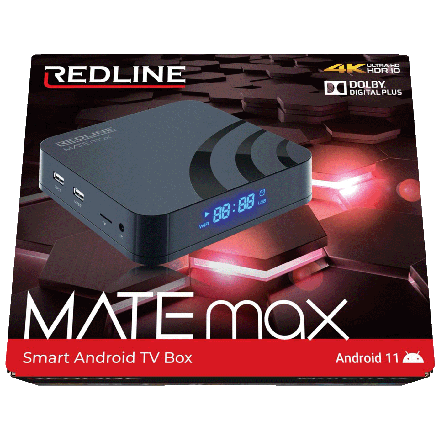 Redline Decoder Box Prijemnik Android, 4/32GB DDR3, 4K, HDR, LAN/WiFi, HDMI - REDLINE | Set ...