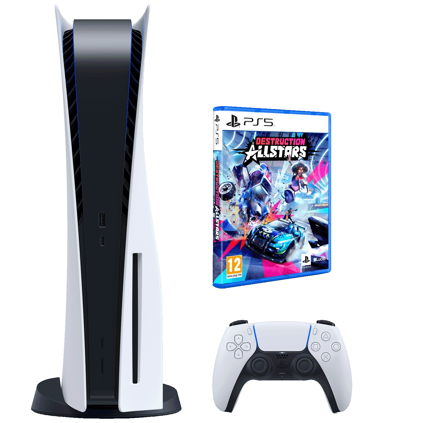 Sony Igraća konzola PlayStation 5 + Destruction AllStars - PS5 Slim D chassis+Destr. AllStars