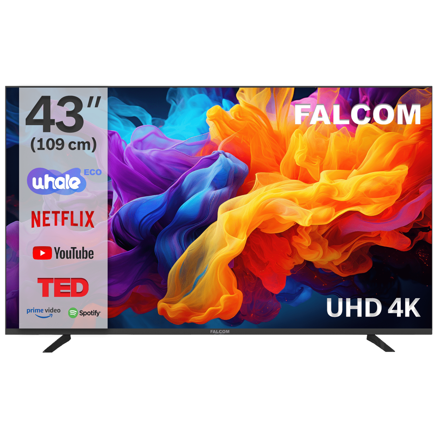 Falcom Televizor Smart LED TV 4K UltraHD  43, Bluetooth ,WiFi - TV-43LTF024SM WOS