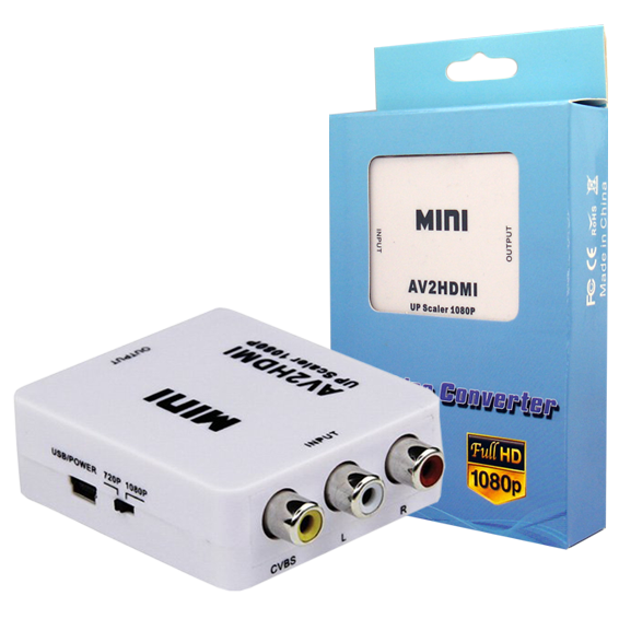 Video konverter CVBS+audio na HDMI, mini