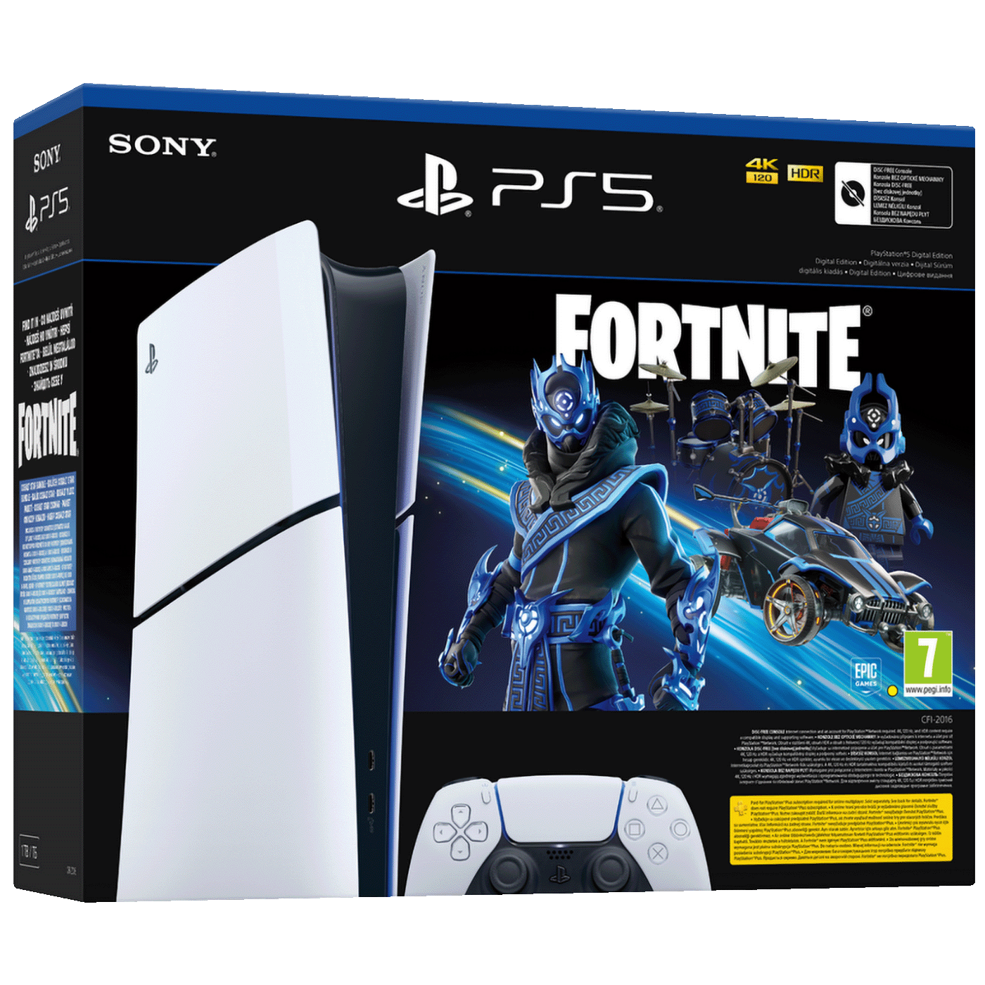 AKCIJA - Sony Igraća konzola PlayStation 5 Digital Edition+Fortnite VCH - PS5 Dig.Edit. D chassis+FortniteVCH