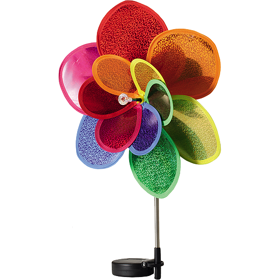 Solarna vrtna dekorativna svjetiljka, cvijet, 300 mAh