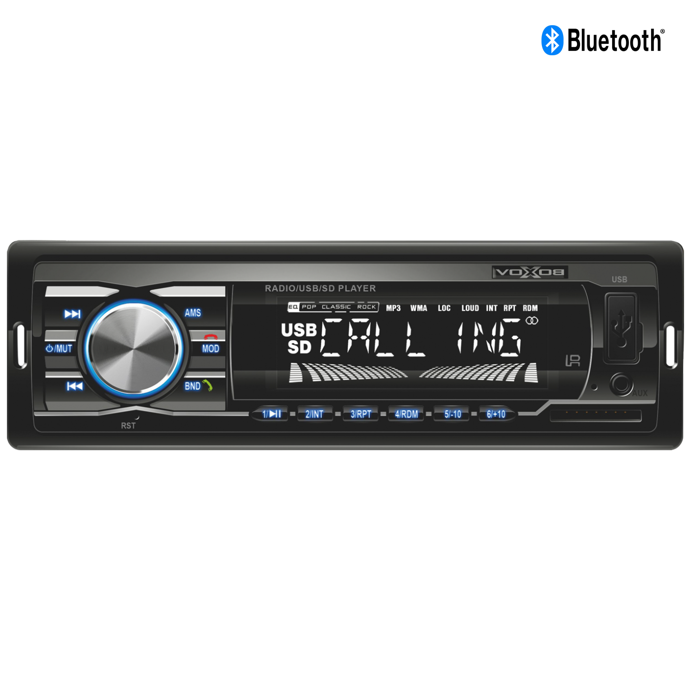 Auto radio, 4 x 45W, Bluetooth, FM, USB/SD/AUX, daljinski - SAL