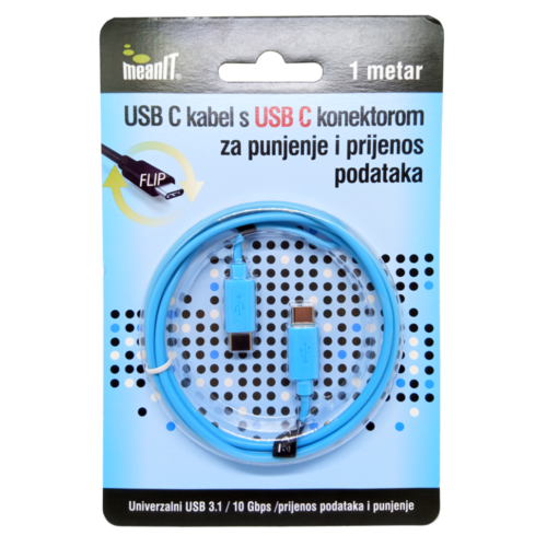 USB kabl za smartphone, USB C / USB C, 1 met