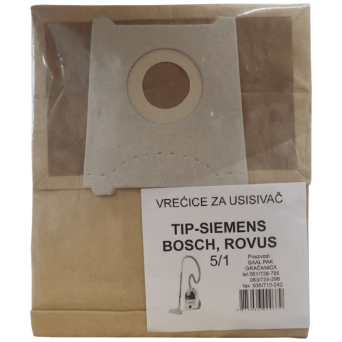 Vrećice za usisavač 5/1, Siemens, Bosch