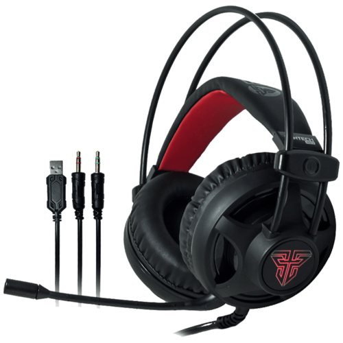 Slušalice sa mikrofonom, gaming, USB, 3.5mm, LED Red