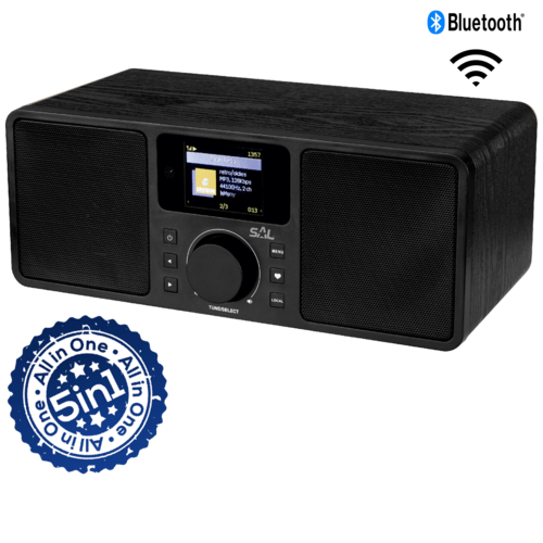 Internet radio, FM , DAB, Bluetooth , 5u1