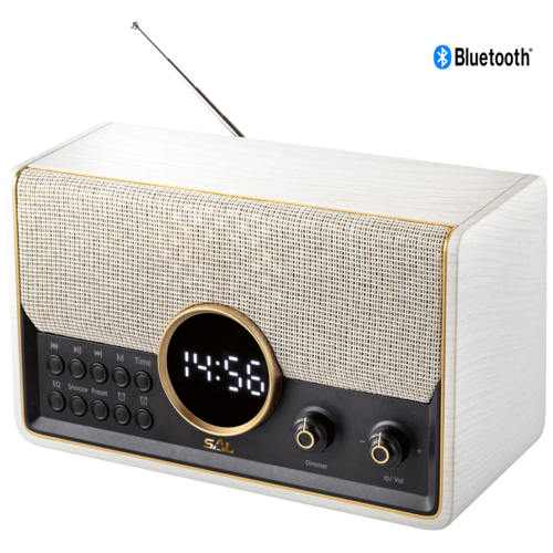 Retro radio + BT bežični zvučnik, 7in1, FM, MP3, alarm