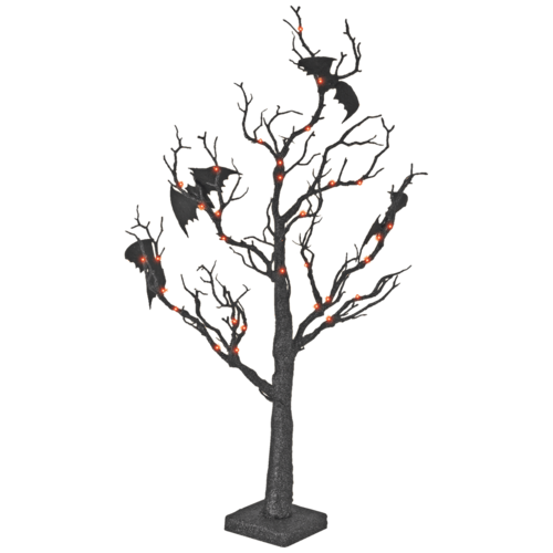 Dekorativna LED rasvjeta, stablo za Halloween sa šišmišima