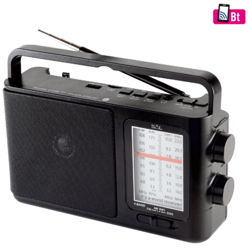 Radio prijemnik + Bluetooth, 4u1, AM-FM-SW1-SW2 band