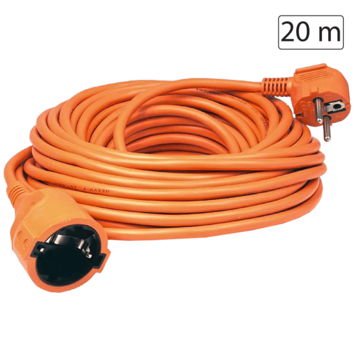 Produžni strujni kabl 1 utičnica, 20m, H05VV-F 3G 1,5mm²