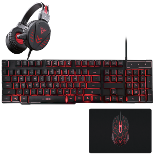 Gaming set, slušalice, tastatura, miš, podloga za miš