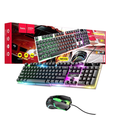 Tipkovnica+miš, gaming set, RGB osvjetljenje, USB