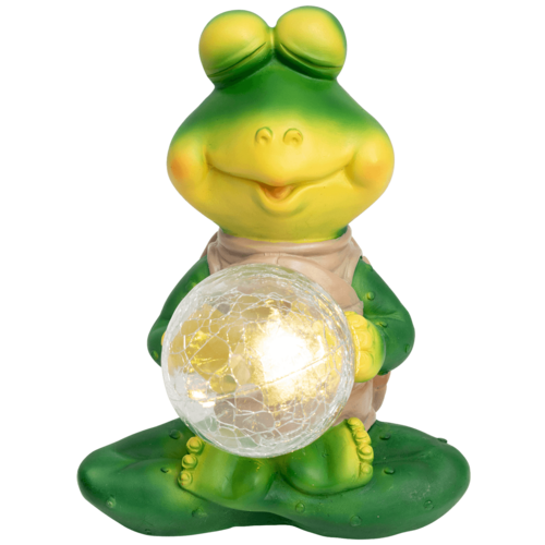 Solarna vrtna svjetiljka, žaba