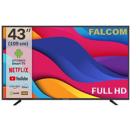 Falcom - Televizor Smart LED  43 inch FullHD,Bluetooth ,WiFi, Android