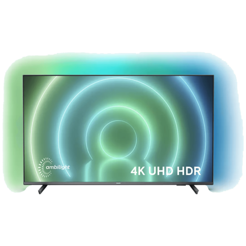Smart 4K LED TV 55 inch@Android OS, Ambilight, DVB-T2/T2-HD/C/S2