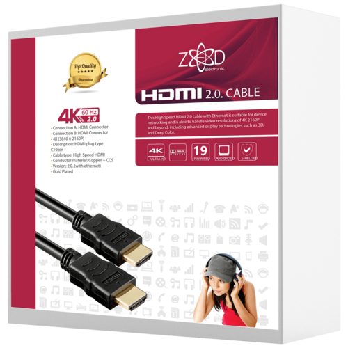 HDMI 2.0 kabl, 4K, dužina 10,0 met.