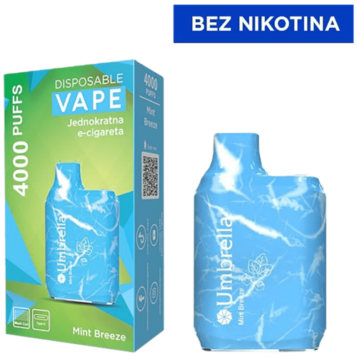 Cigareta elektronska, jednokratna, Mint Breeze 0mg