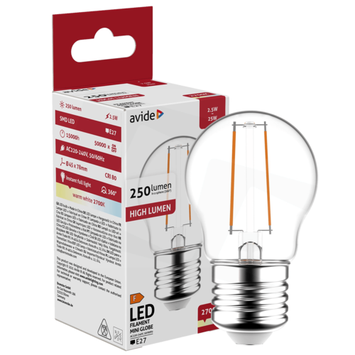 Sijalica, LED 2.5W, E27, 2700K, 360°, 230V AC