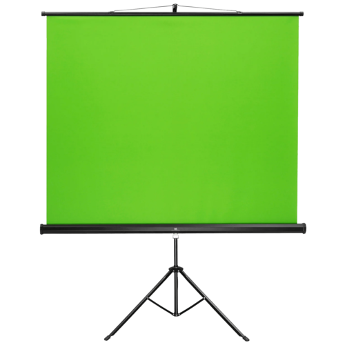 Platno za projektor sa stalkom, zelena podloga, 150 x 180 cm