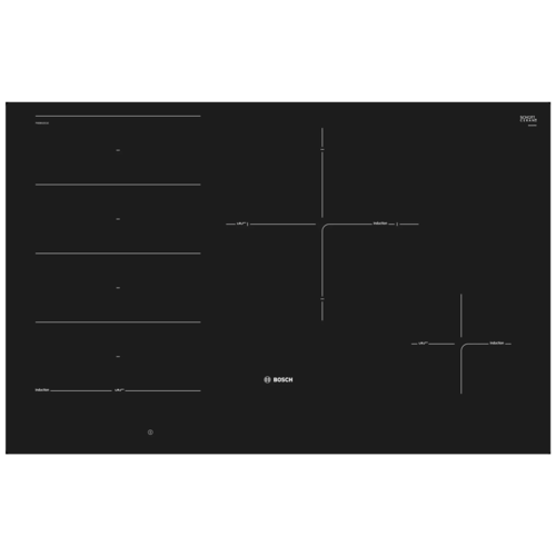 Ugradbena indukcijska ploča za kuhanje, 80 cm