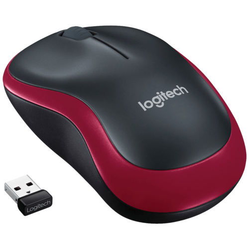 Miš bežični, 2.4 GHz, 1000 dpi, USB nano, Red