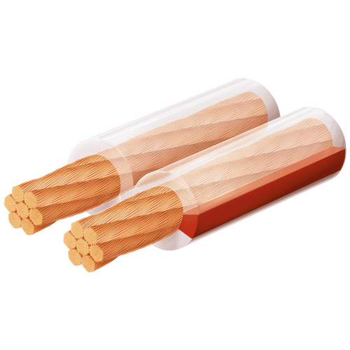 Kabel za zvučnike 2 x 6 mm, transparent, 25 met.