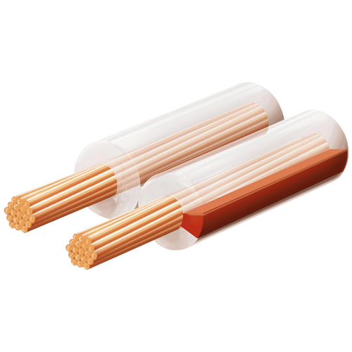 Kabel za zvučnike 2 x 2,50 mm, transparent, 100 met.