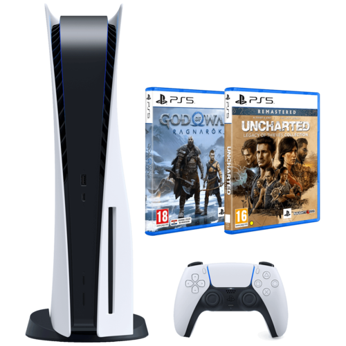 Igraća konzola PlayStation 5 + GoW:Ragnarok+Uncharted Legacy