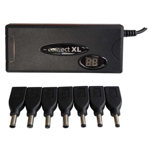 Adapter za laptop,univerzalni, 90W, 2u1 AC+Auto, LCD display