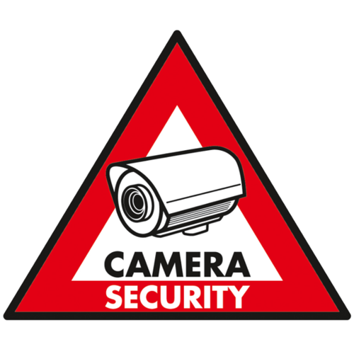 Set 5 naljepnica  inchCamera Security inch