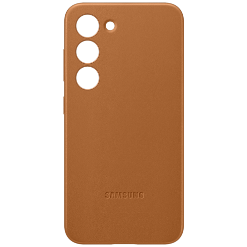 Kožna maska za Samsung S23, Camel