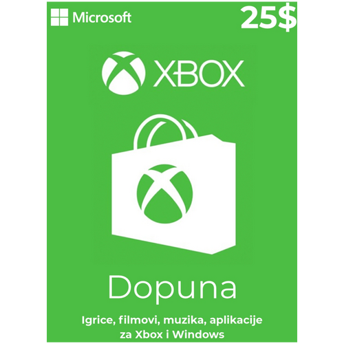 XBOX poklon kartica 25$ - Sjedinjene Američke Države