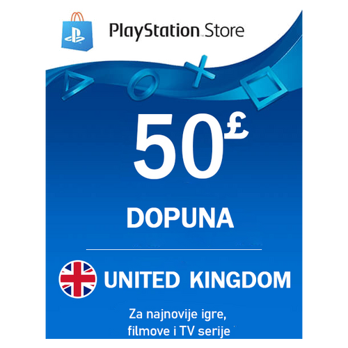 Playstation Network - Ujedinjeno Kraljevstvo 50£