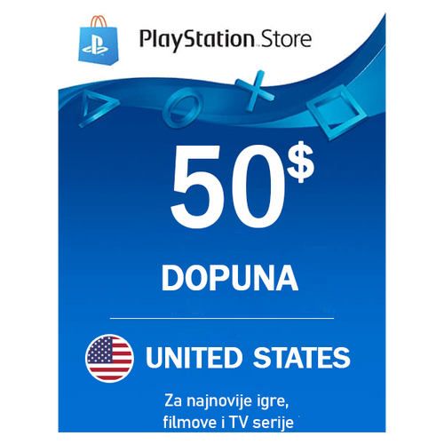 Playstation Network - Sjedinjene Američke Države 50$