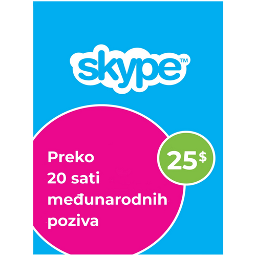 Skype krediti 25$