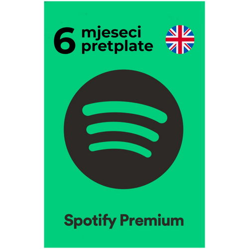 Spotify 6 mjeseci Ujedinjeno Kraljevstvo
