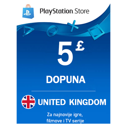 Playstation Network - Ujedinjeno Kraljevstvo 5£