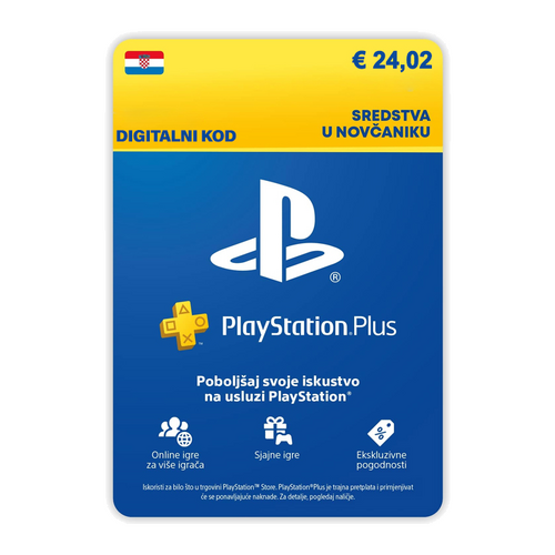 Playstation Network Hrvatska - 24,02 € (181 kn)