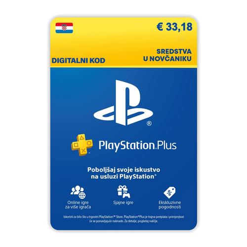 Playstation Network Hrvatska - 33,18 € (250 HRK)