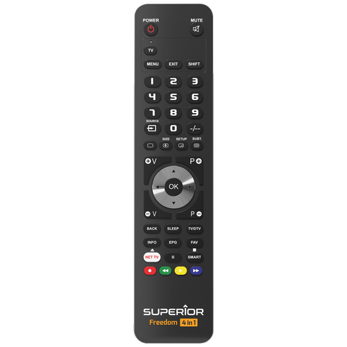 Daljinski upravljač, za 4 uređaja, PC programiranje