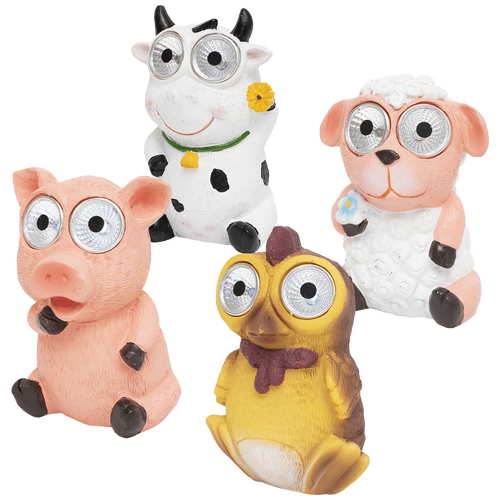 Solarna vrtna svjetiljka 1 od 4(krava,janje,pijetao,praščić)