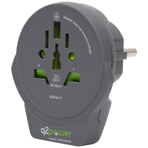 Adapter, putni, univerzalni sa USB-om