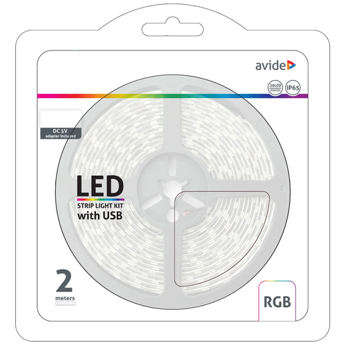 LED traka, RGB, 7.2W, 5V, 2 met., IP65